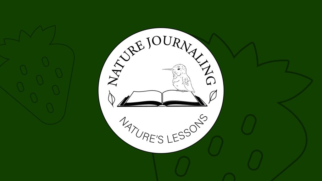 The Nature Journaling logo featuring a cute bird sitting on an open book.